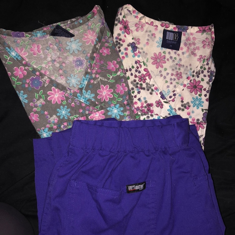 3 set of scrubs